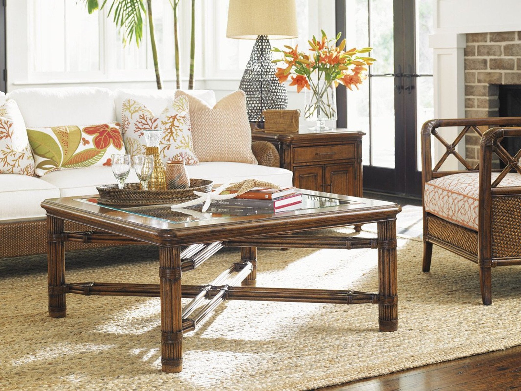 Tommy Bahama Home Bali Hai Capri Square Cocktail Table