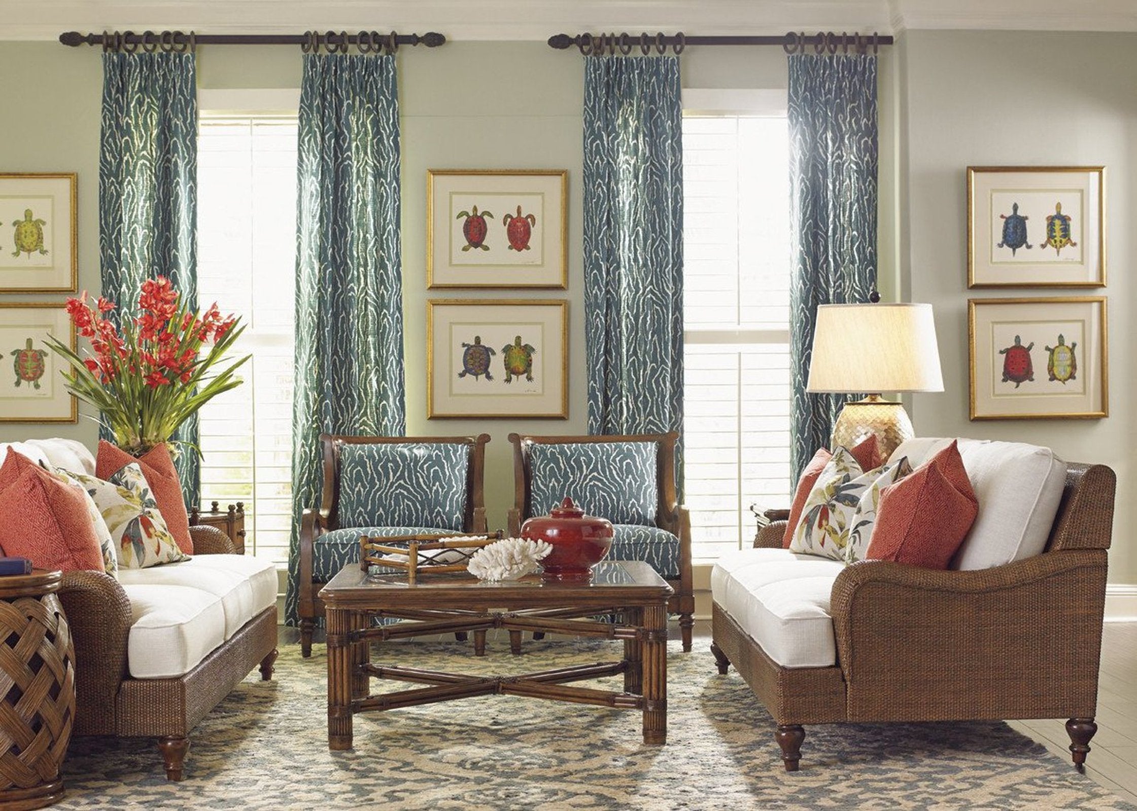 Tommy Bahama Home Bali Hai Capri Square Cocktail Table