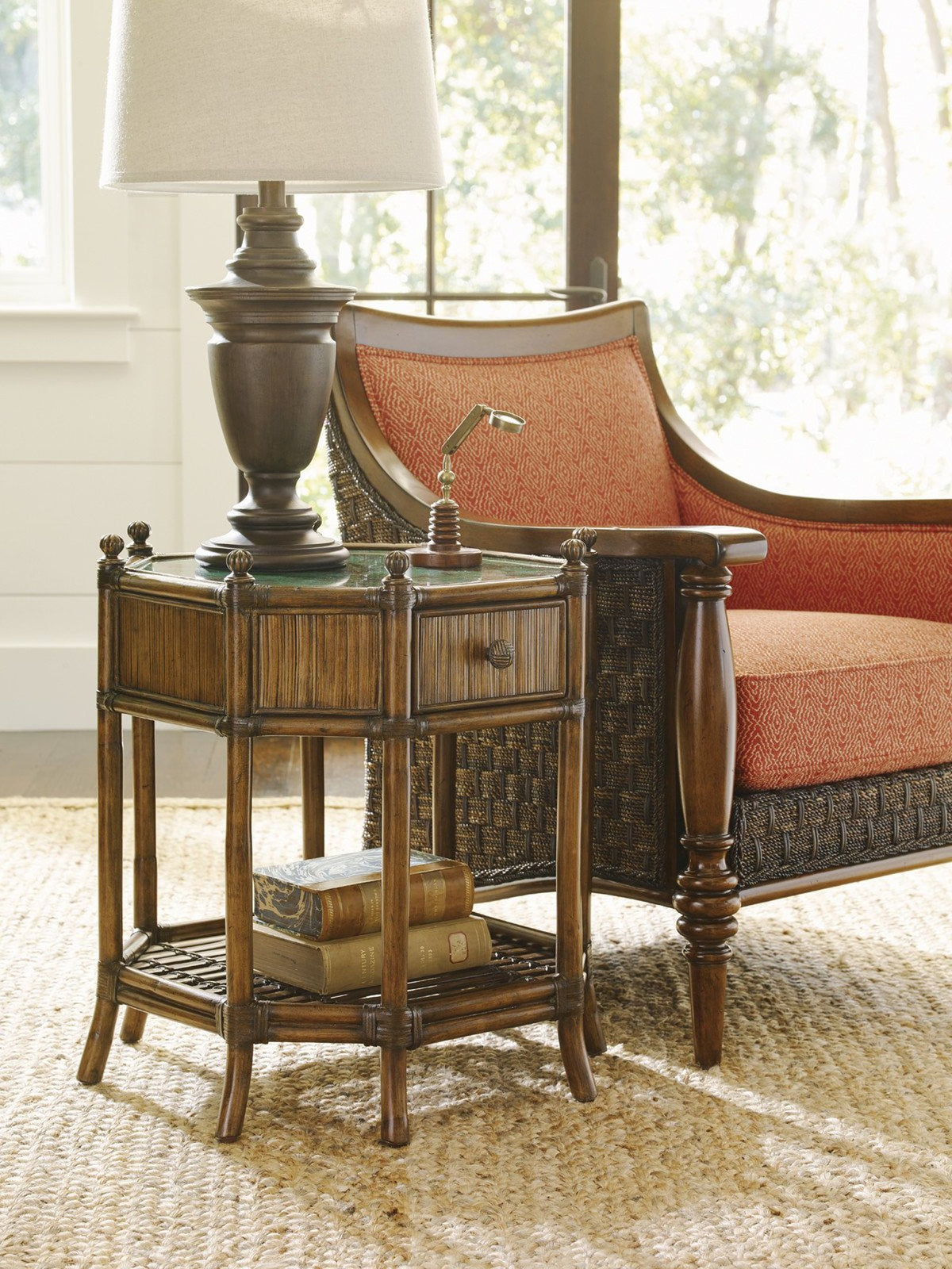 Tommy Bahama Home Bali Hai Flamingo Octagonal End Table