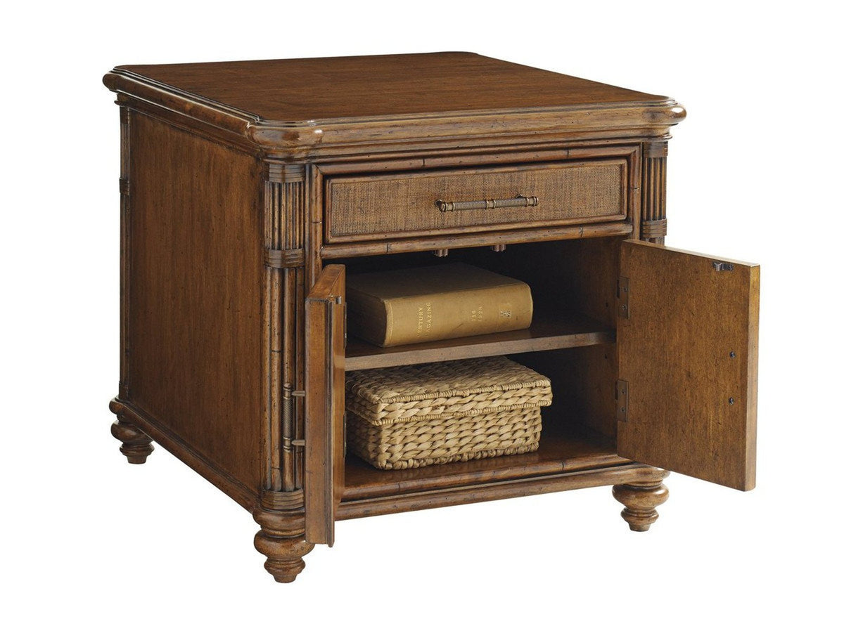 Tommy Bahama Home Bali Hai Mariner Storage End Table