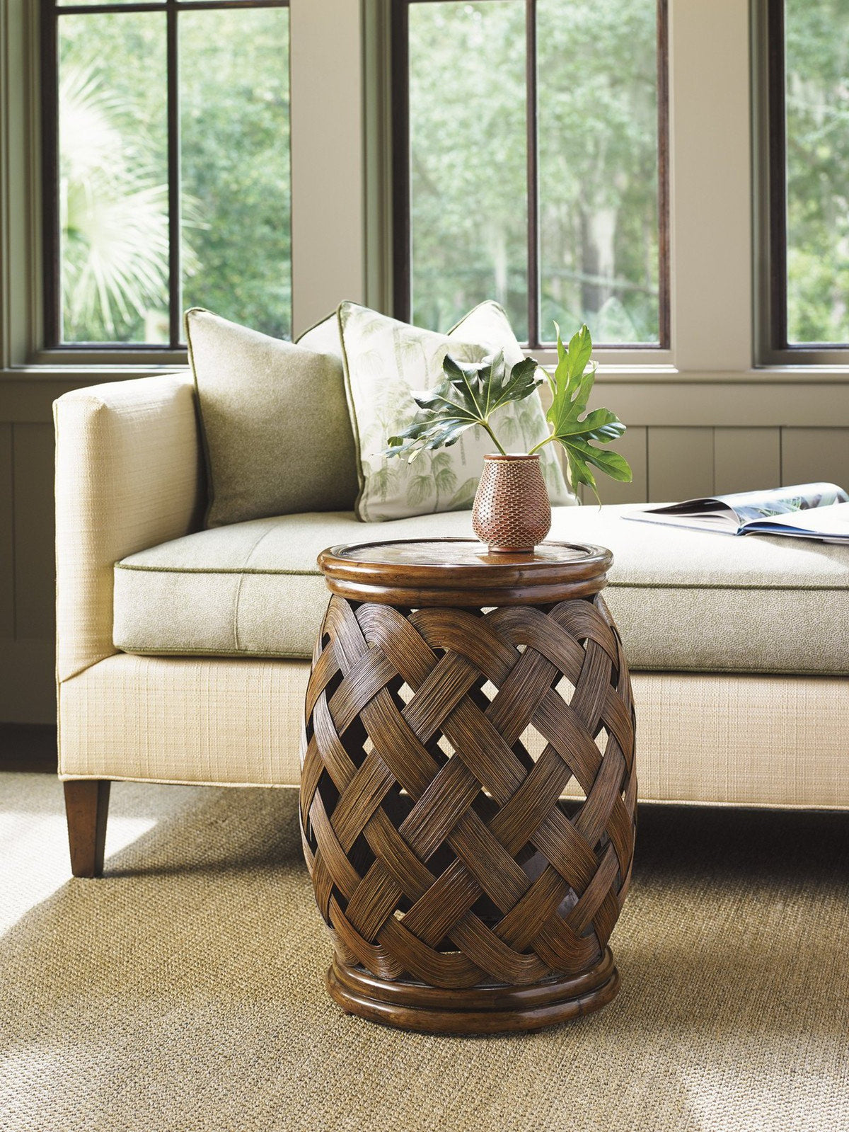 Tommy Bahama Home Bali Hai Hibiscus Round Accent Table