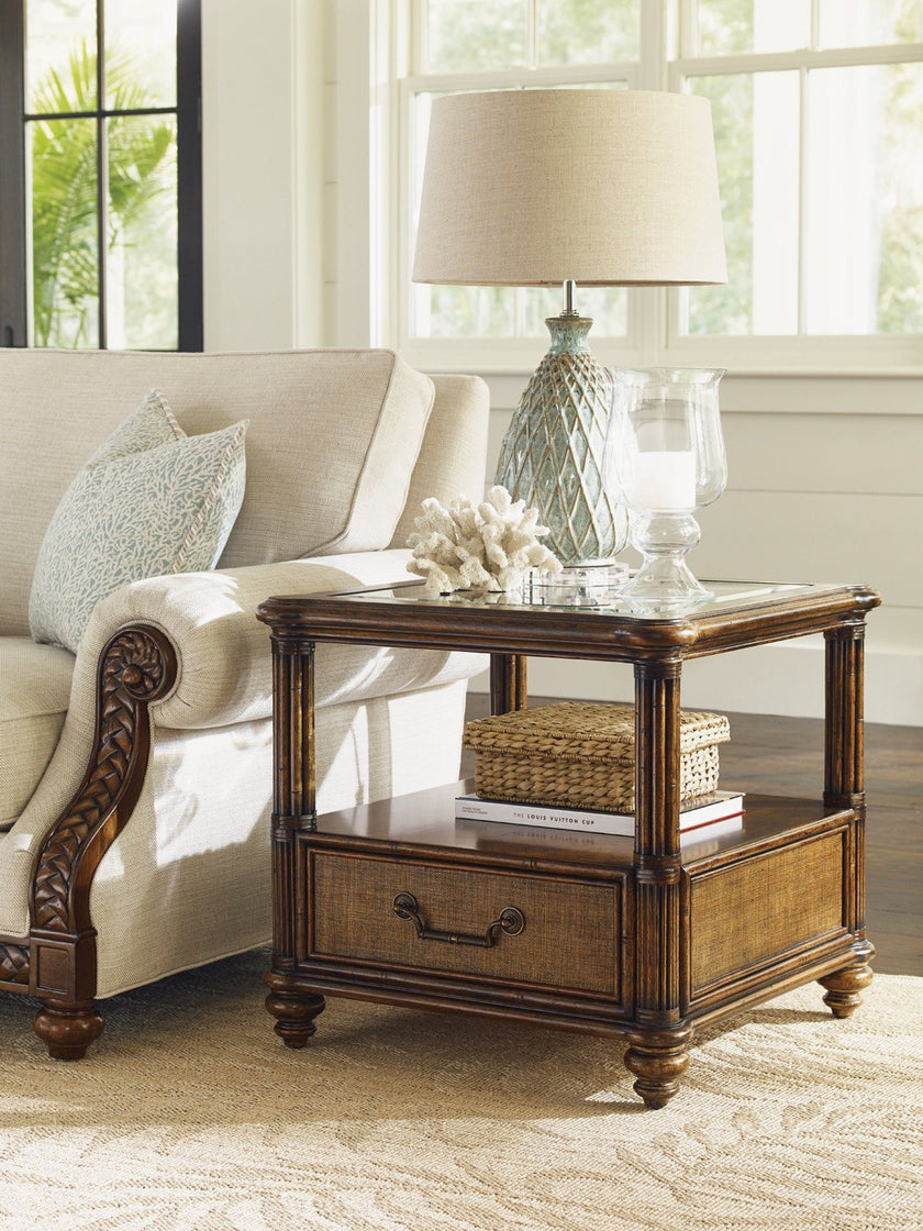 Tommy Bahama Home Bali Hai Bimini Square End Table