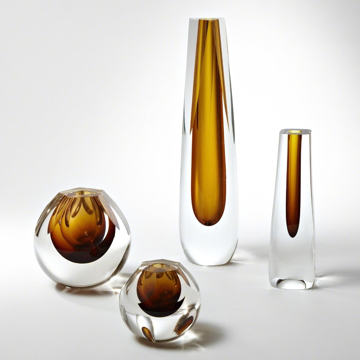 Global Views Cut Glass Vase