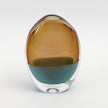 Global Views Oval Vase-Pistachio Amber