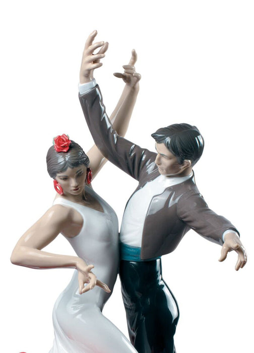 Lladro Flamenco dancers Couple Figurine