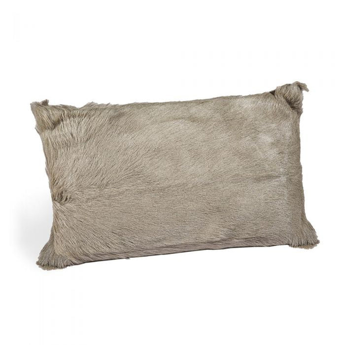 Interlude Goat Skin Bolster Pillow