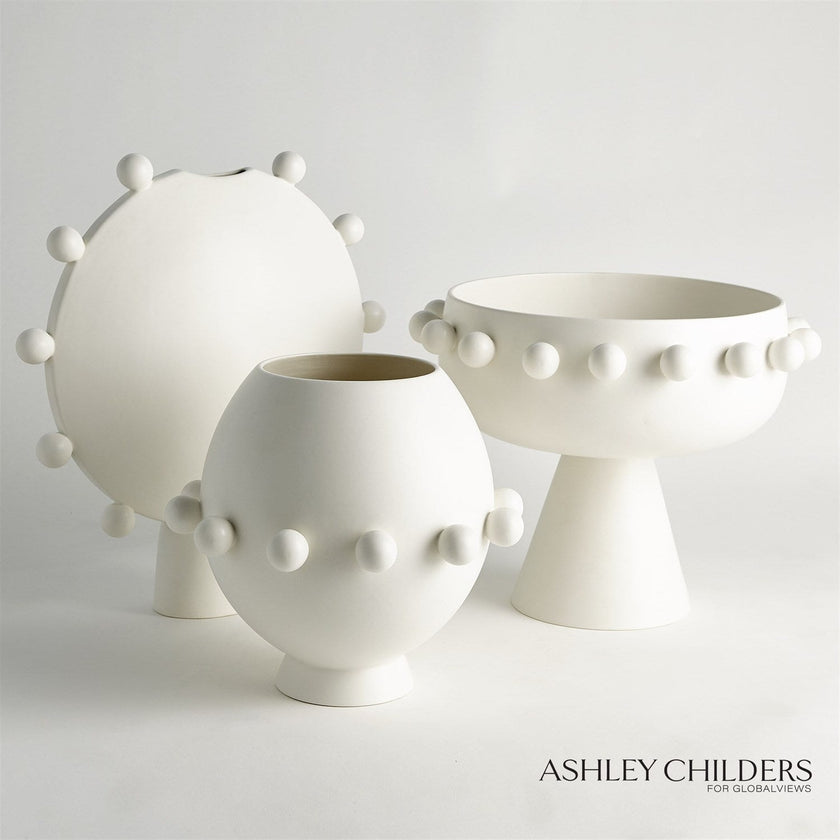Global Views Spheres Collection Footed Bowl by Ashley Childers