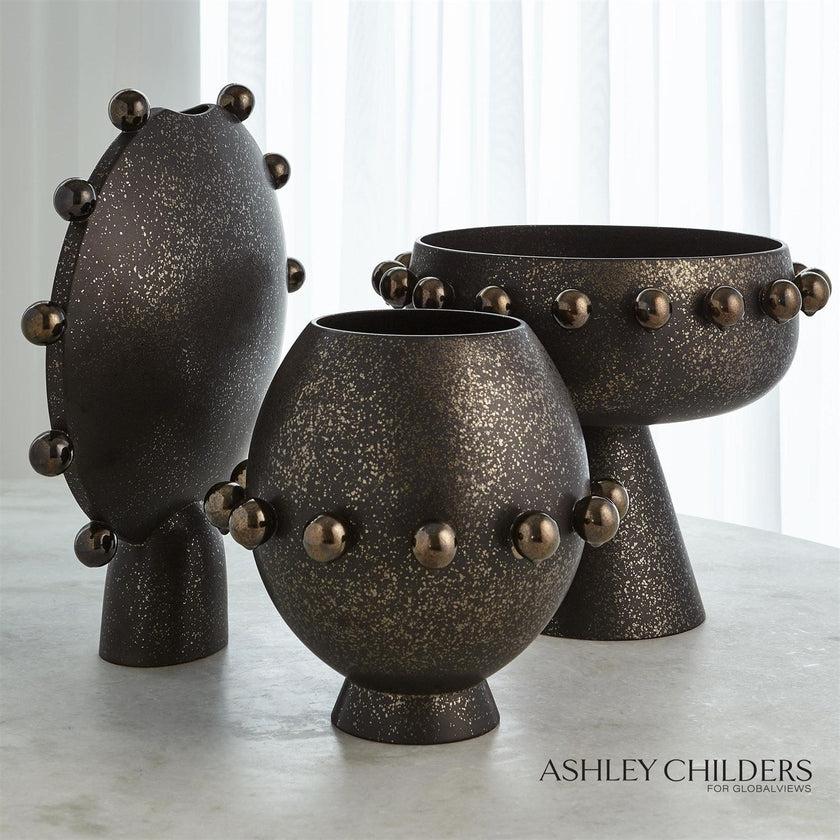 Global Views Spheres Collection Footed Bowl by Ashley Childers