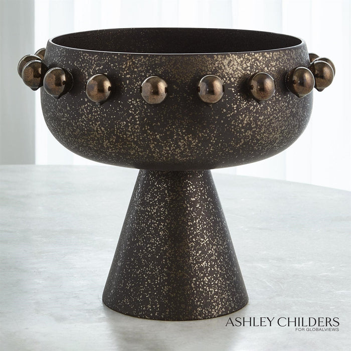Global Views Spheres Collection Footed Bowl by Ashley Childers