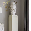Global Views Matte White Twisted Amphora Vase
