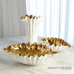 Global Views White Organic Wave Oval Bowl