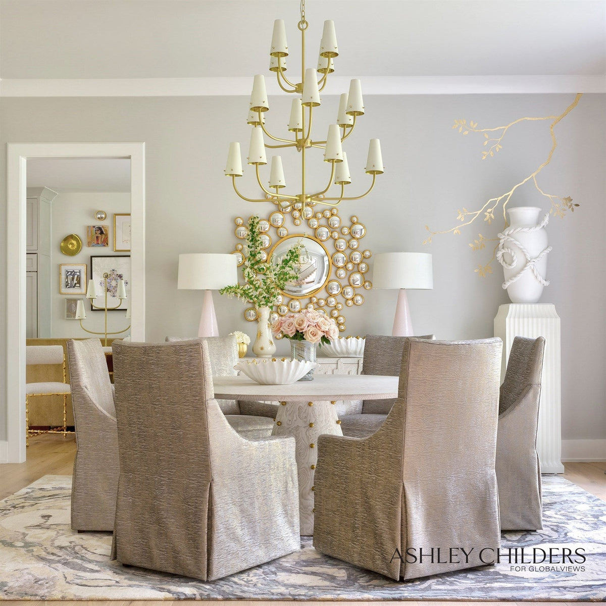 Global Views Marbleized Rug by Ashley Childers