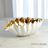 Global Views White Organic Wave Oval Bowl