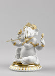 Lladro Bansuri Ganesha Figurine Golden Lustre