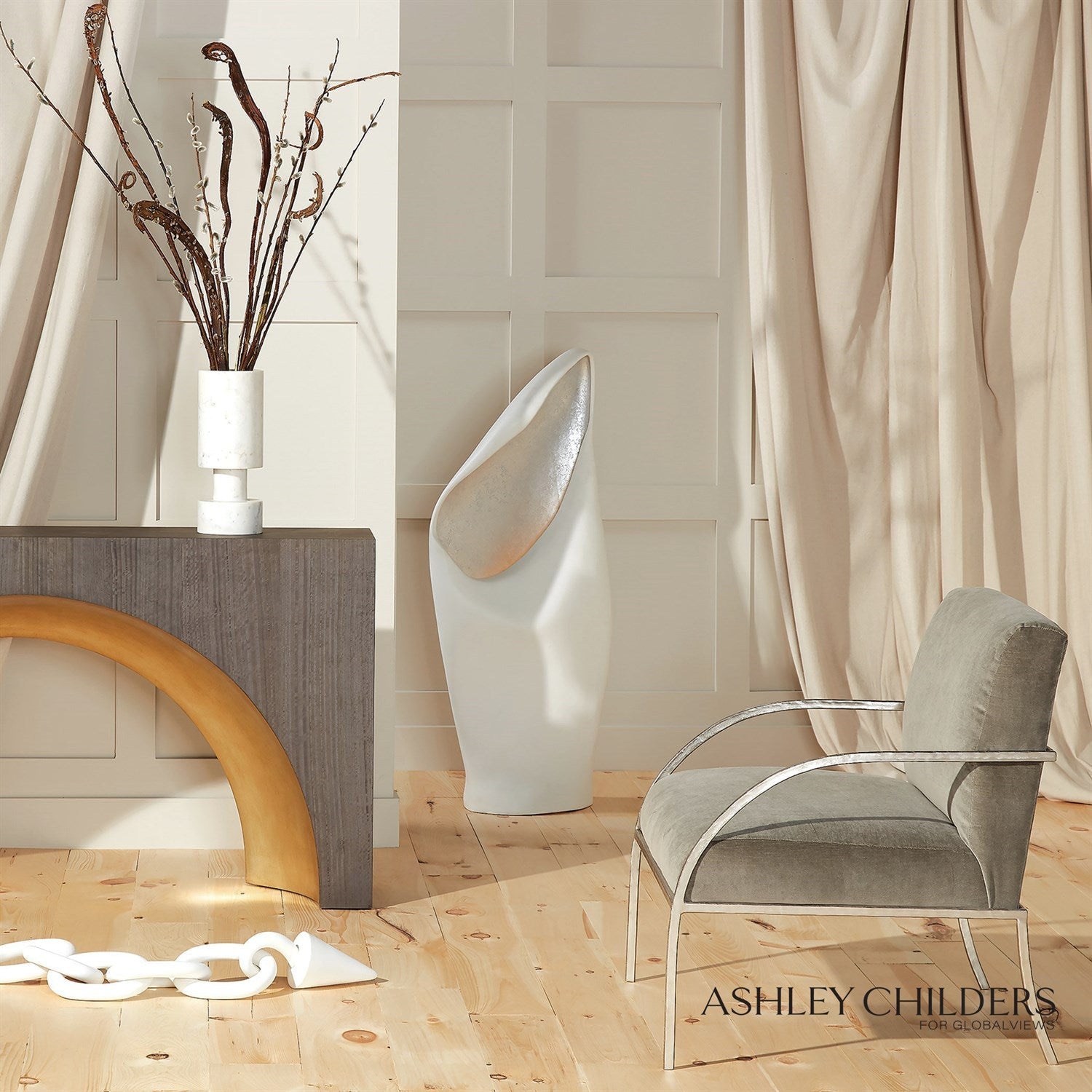 Global Views Rings Object with Cone by Ashley Childers