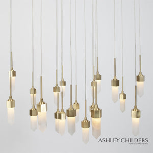 Global Views Satin Brass Leo Chandelier
