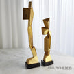 Global Views Gold Facet Sculpture