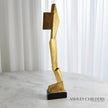 Global Views Gold Facet Sculpture