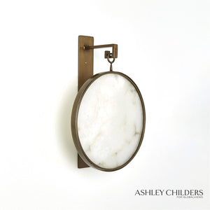 Global Views Black Bronze Anya Wall Sconce