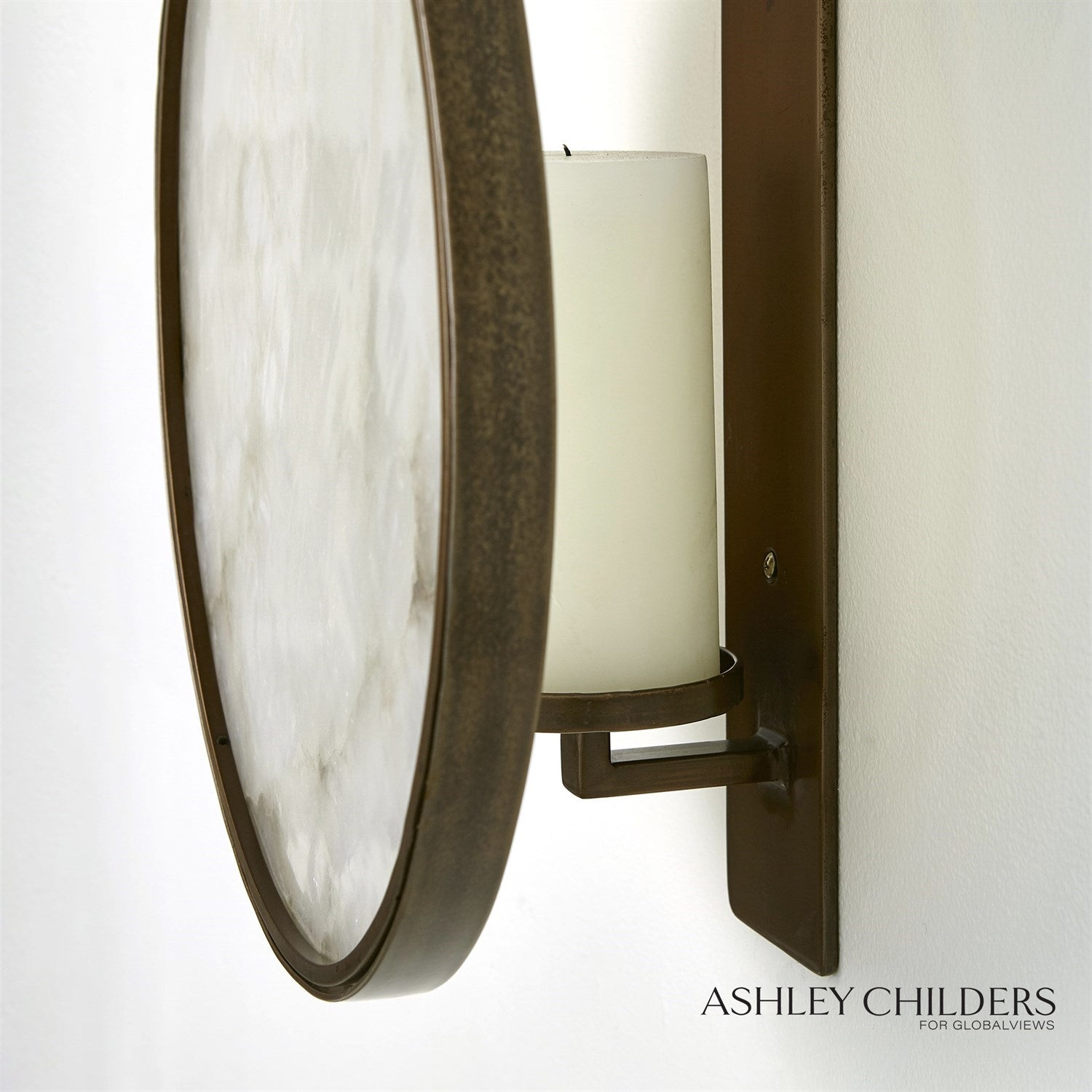 Global Views Black Bronze Anya Wall Sconce