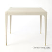 Global Views Tiburtina Game Table in Mist Leather by Ashley Childers