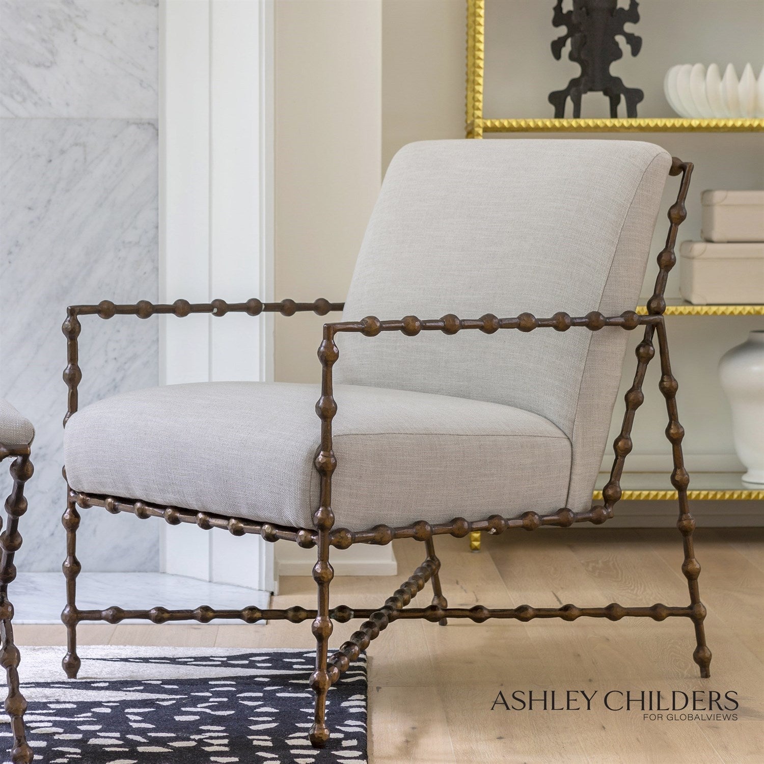Global Views Elder Lounge Chair by Ashley Childers