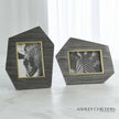 Global Views Brass Frame Grey Stone Photo Frame by Ashley Childers