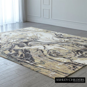 Global Views Marbleized Rug by Ashley Childers Clearance