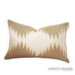 Global Views Gold Seed Beads Bone Tristan Pillow