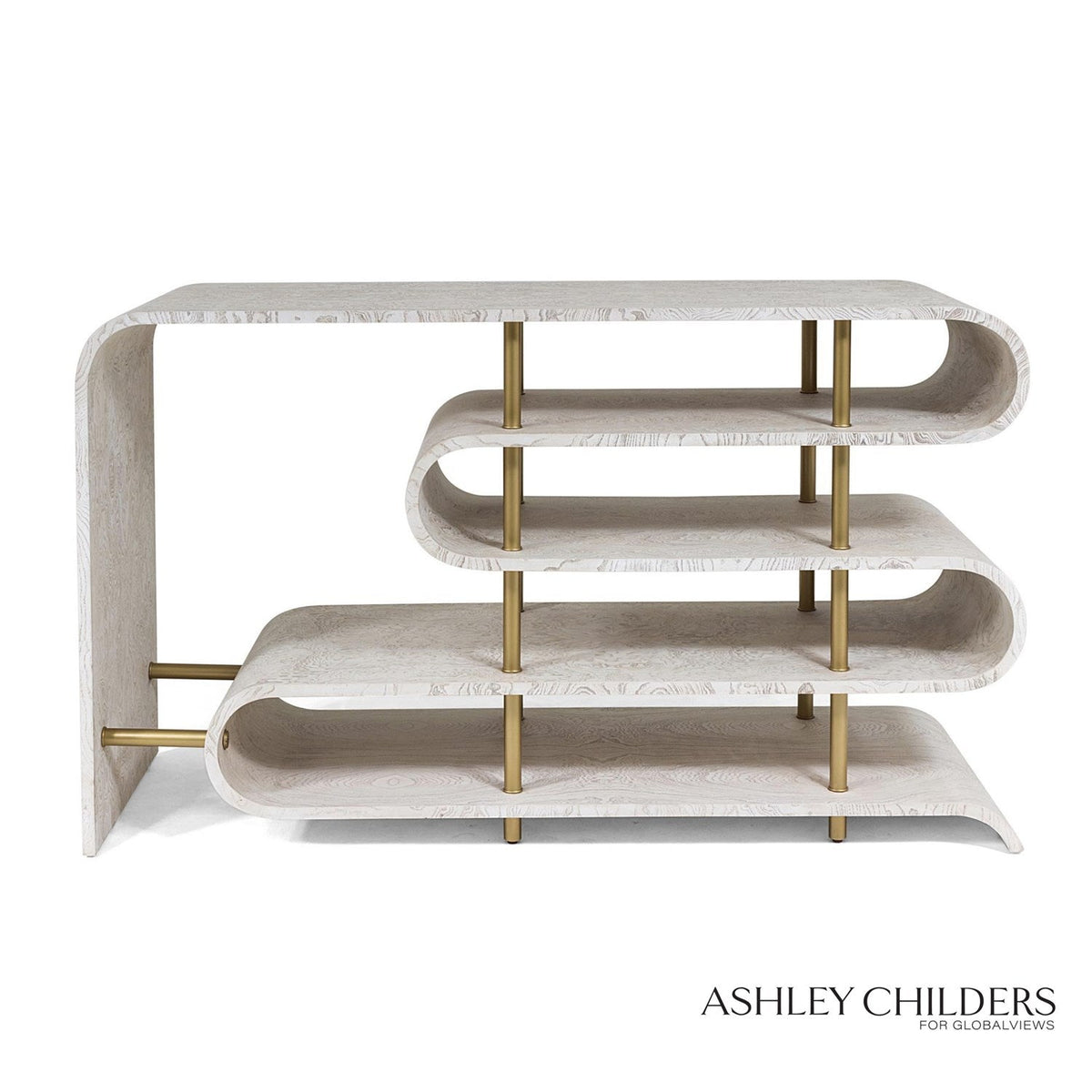 Global Views Traverse White Console by Ashley Childers