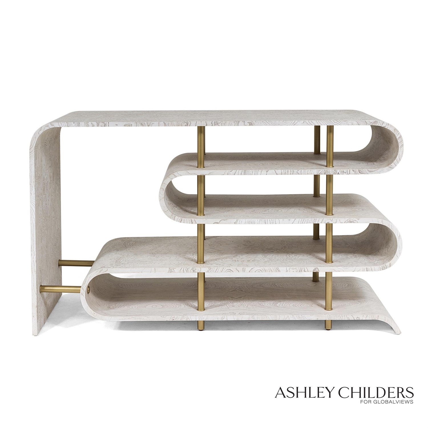 Global Views Traverse White Console by Ashley Childers