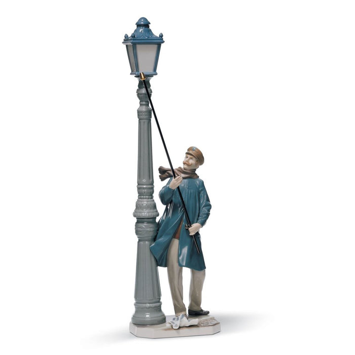 Lladro Lamplighter Figurine