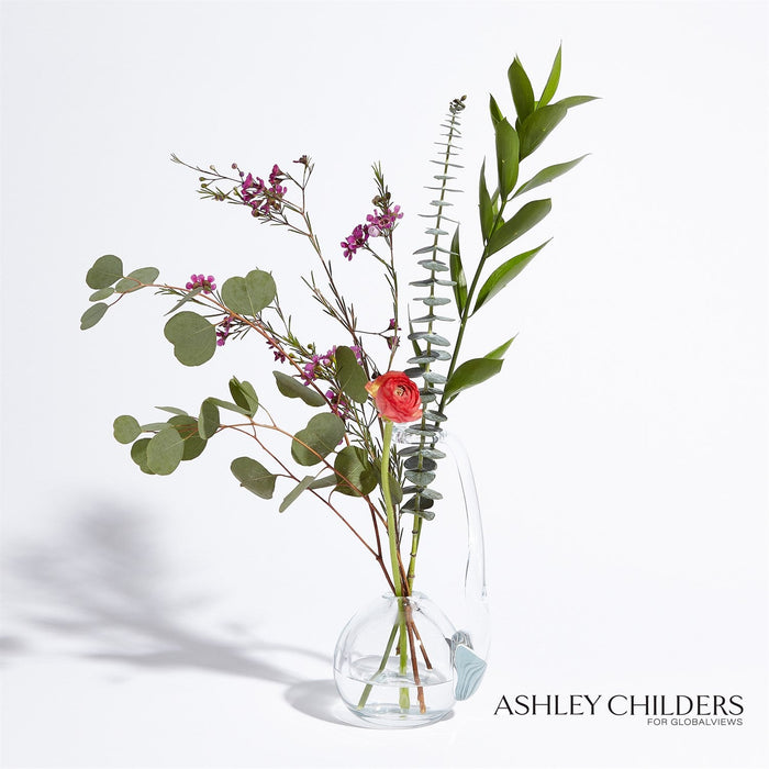 Global Views Clear Ring Flower Vase by Ashley Childers