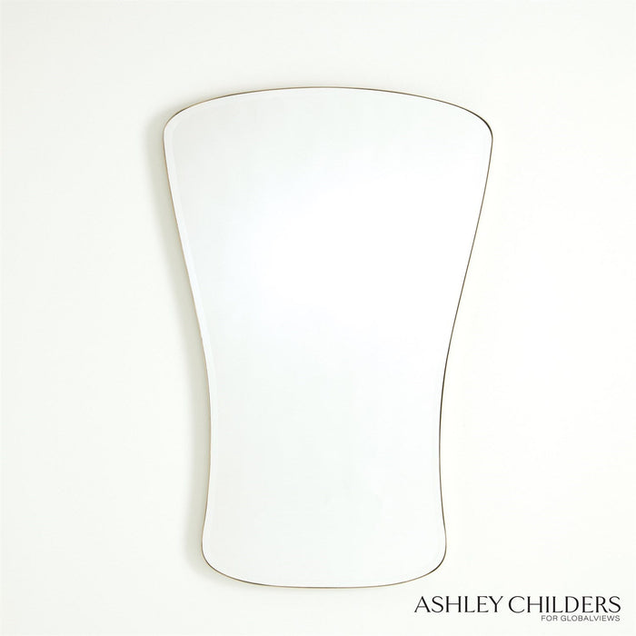 Global Views Key Mirror-Simple Satin Brass by Ashley Childers
