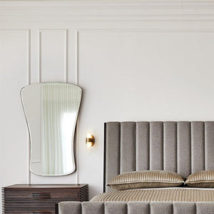 Global Views Simple Satin Brass Key Mirror