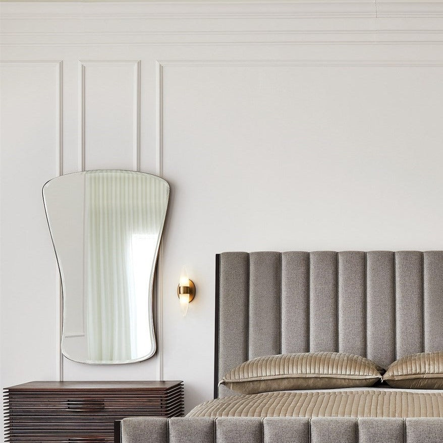 Global Views Key Mirror-Simple Satin Brass by Ashley Childers