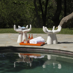 Global Views Hands Stool