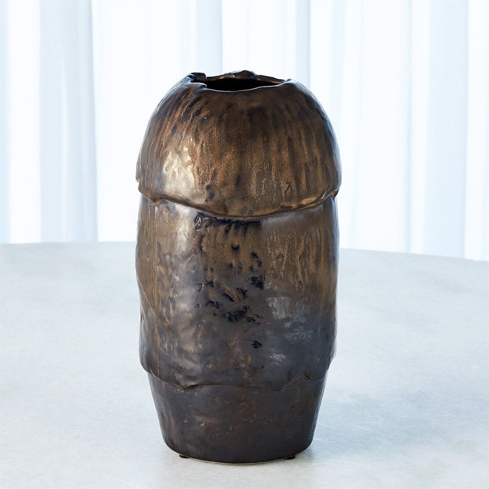 Global Views Primitive Vase Bronze