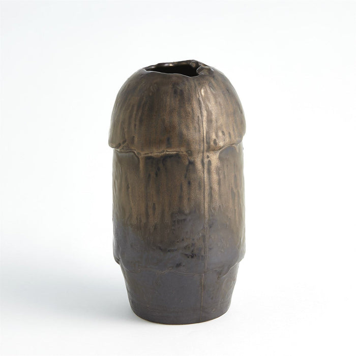 Global Views Primitive Vase Bronze