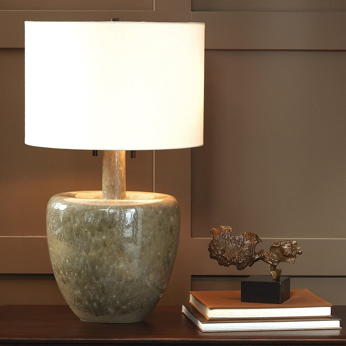 Global Views Green Impression Lamp