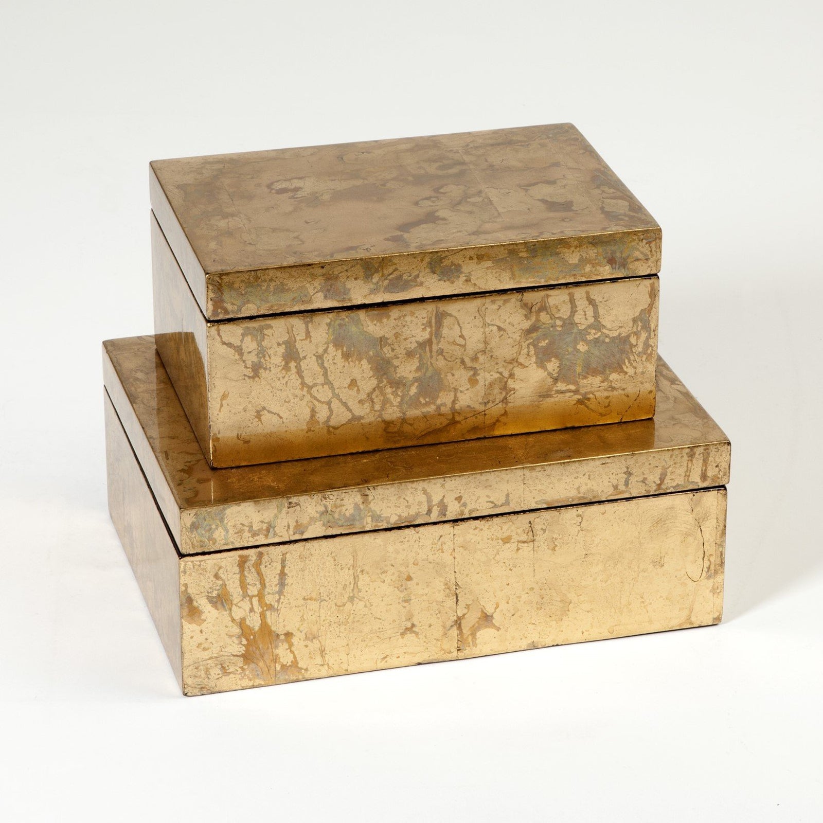 Global Views Luxe Gold Leaf Box
