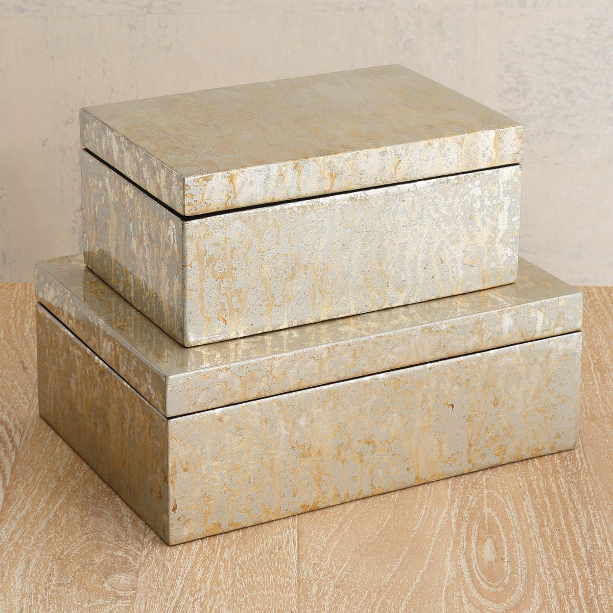 Global Views Silver Leaf Champagne Box