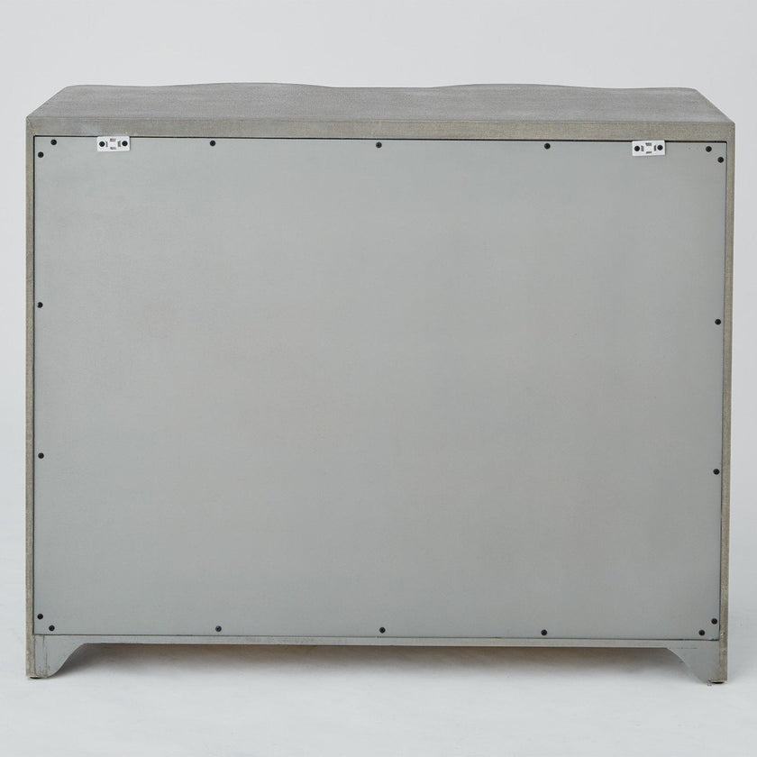 Global Views Toile White Linen Chest