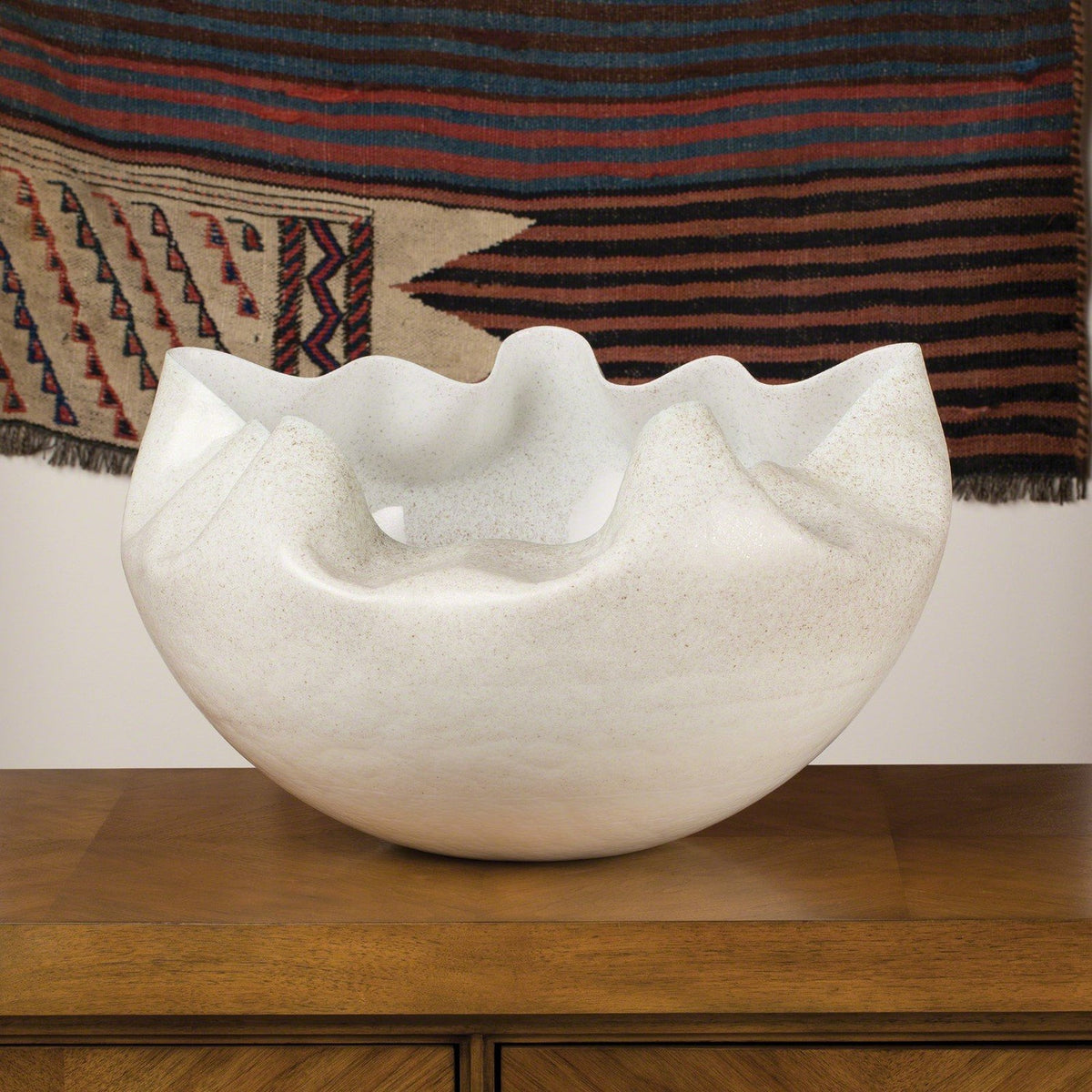 Global Views Orange Blue Cambrian Bowl