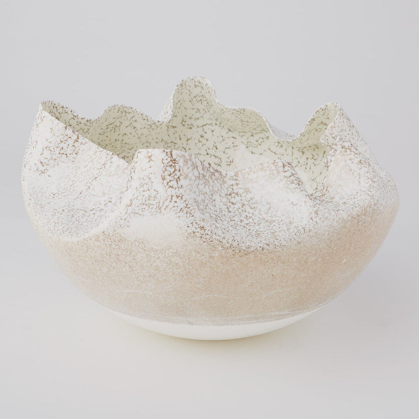 Global Views Orange Blue Cambrian Bowl