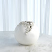 Global Views Cascading Reef Vase White