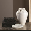 Global Views Cascading Reef Vase White