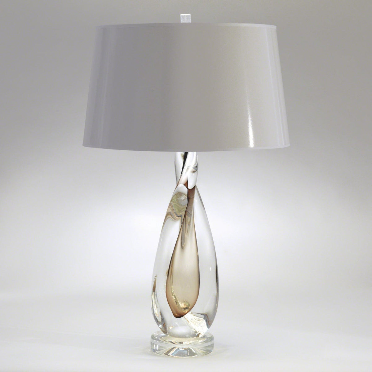 Global Views Ocean With Silk Shade Twist Lamp
