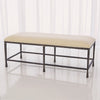 Global Views Quad Pod Bench with Muslin Cushion