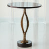 Global Views Pod Accent Table Antique Gold